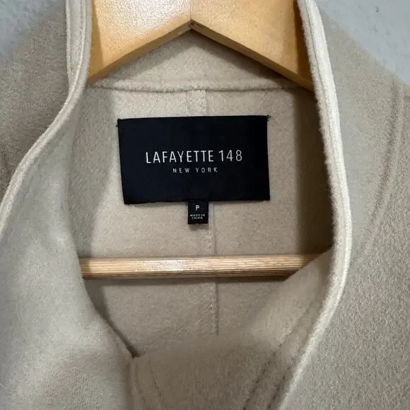 Lafayette 148 New York Wool & Cashmere Double-Faced Jacket Neutral Beige